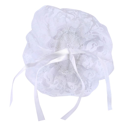 JAM Paper White Lace Velcro Wristlets, 12ct.